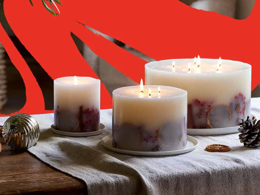 christmas candle set